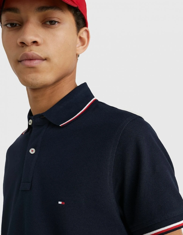 Slim Mens Tipped Polo