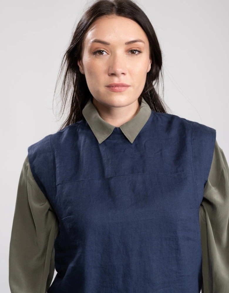 Great Plains Alana Linen Womens Polo Neck Top