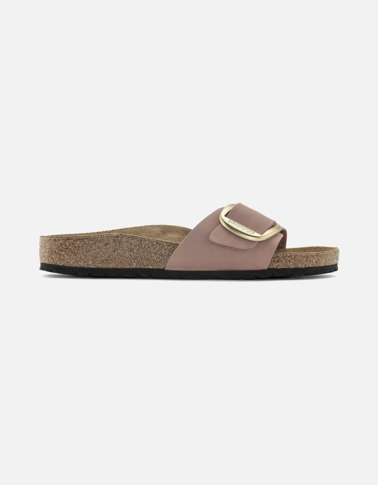 Big Buckle Womens Nubuck Leather Sandals
