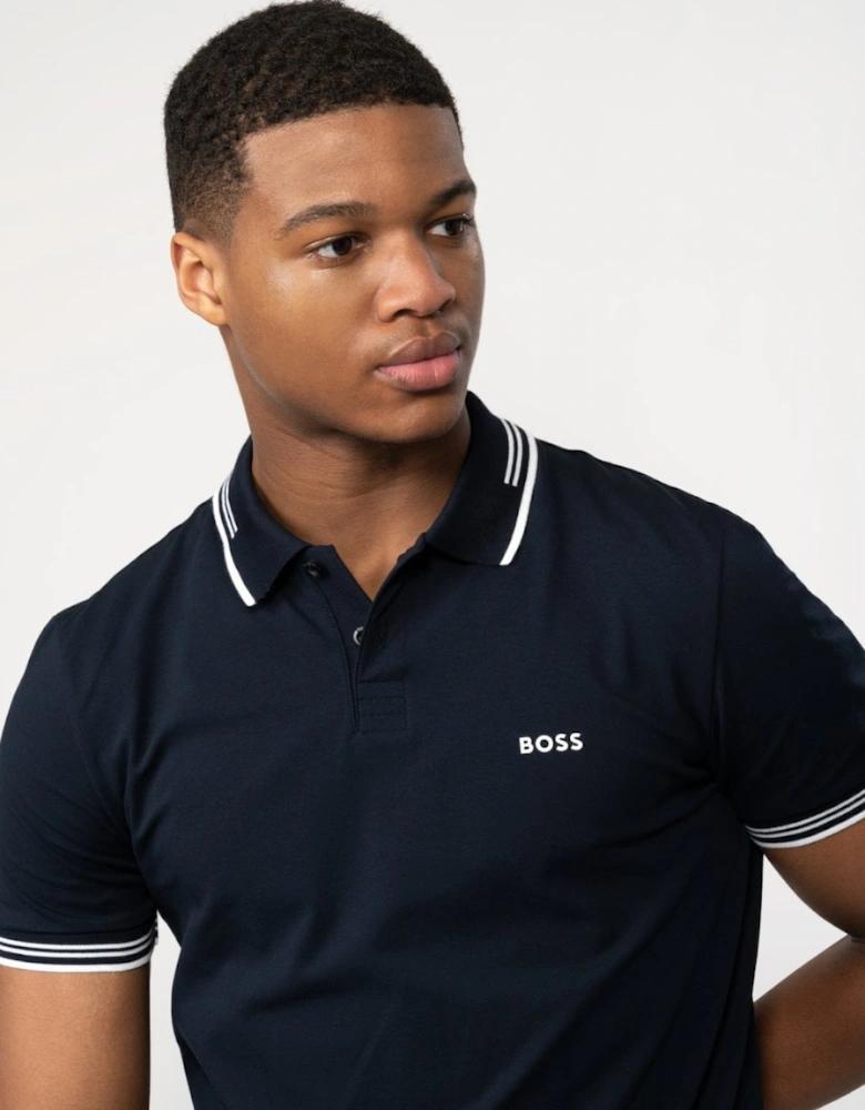 BOSS Green Paul Mens Short Sleeve Polo Shirt With Contrast Tipping NOS