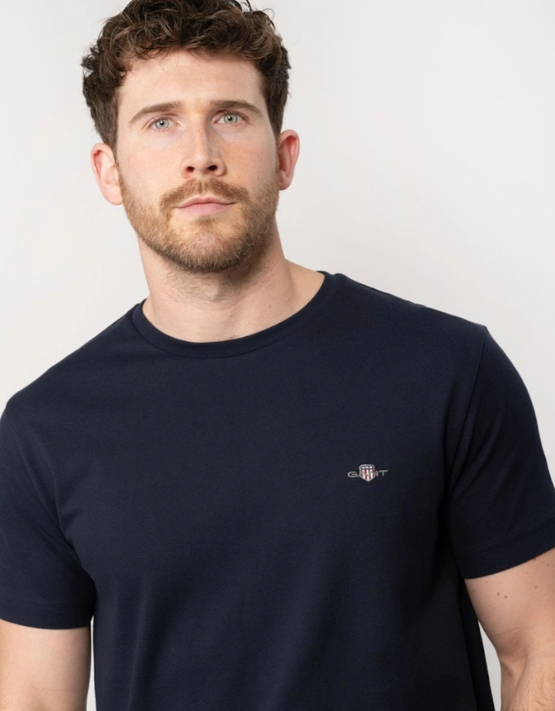 Mens Slim Pique Short Sleeve T-Shirt