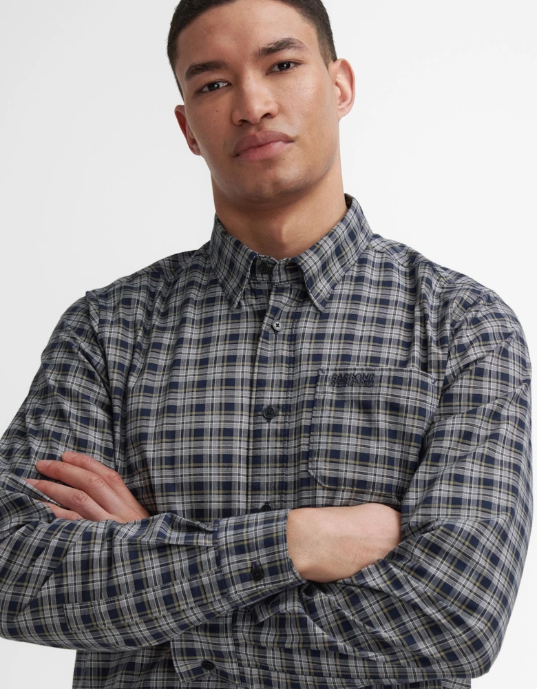 Hawks Mens Check Long Sleeve Oxford Shirt