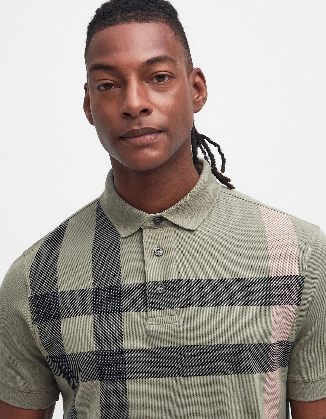 Blaine Tartan Mens Tailored Polo