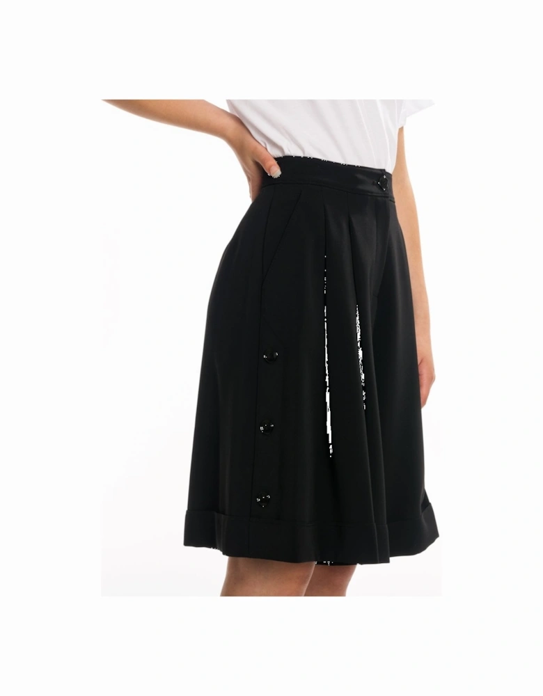 Side Button Womens Skirt