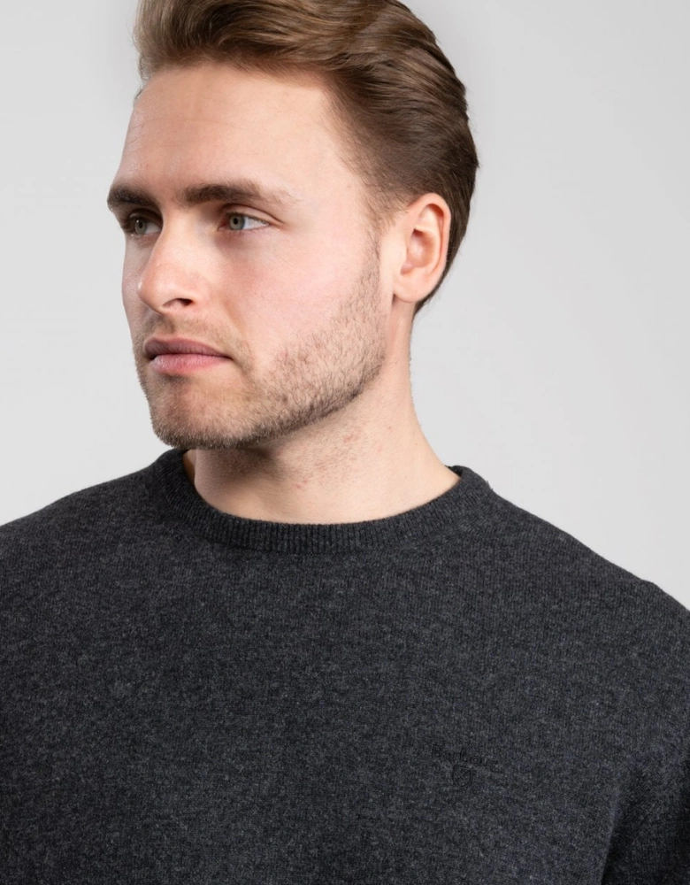 Essential Crew Neck Mens Jumper - Charcoal