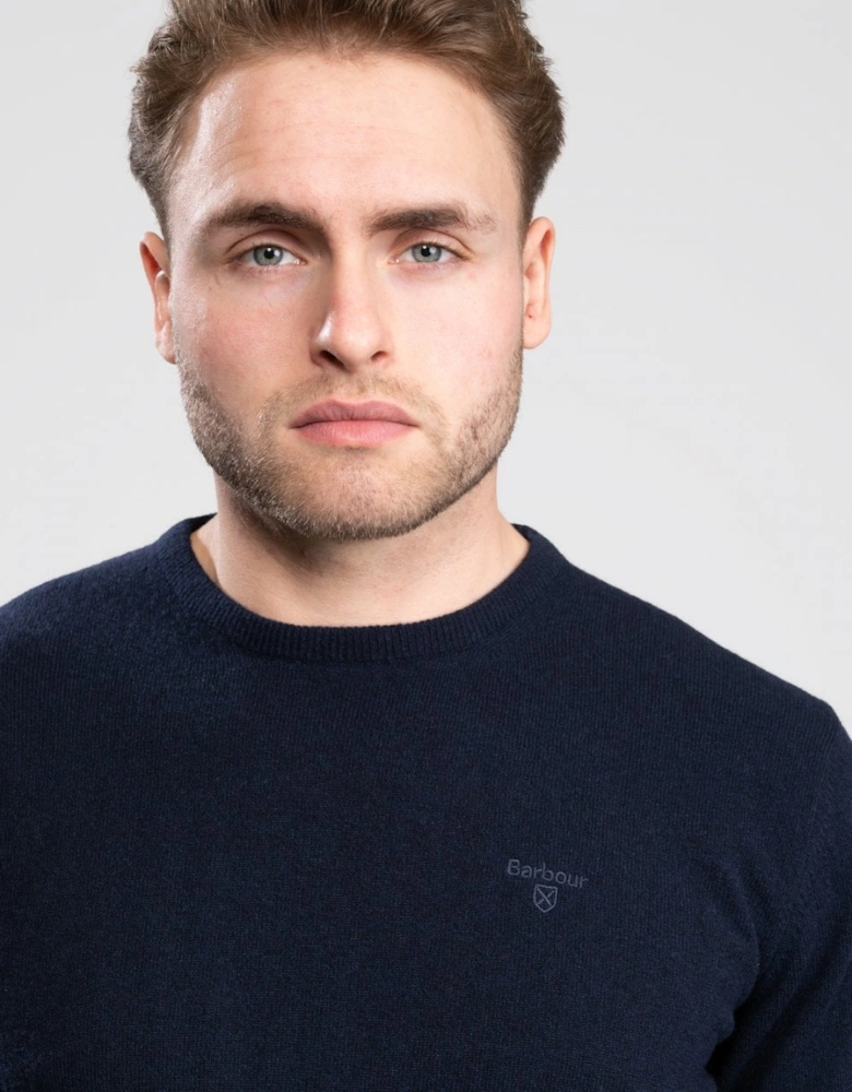Essential Crew Neck Mens Jumper - Navy
