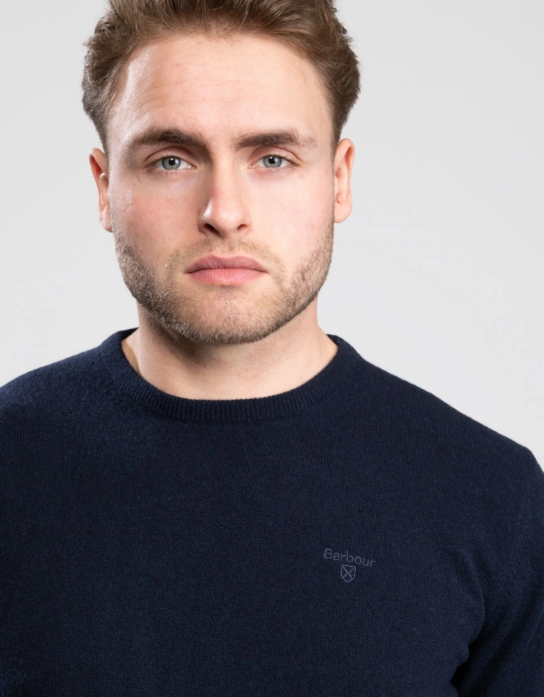 Essential Crew Neck Mens Jumper - Navy