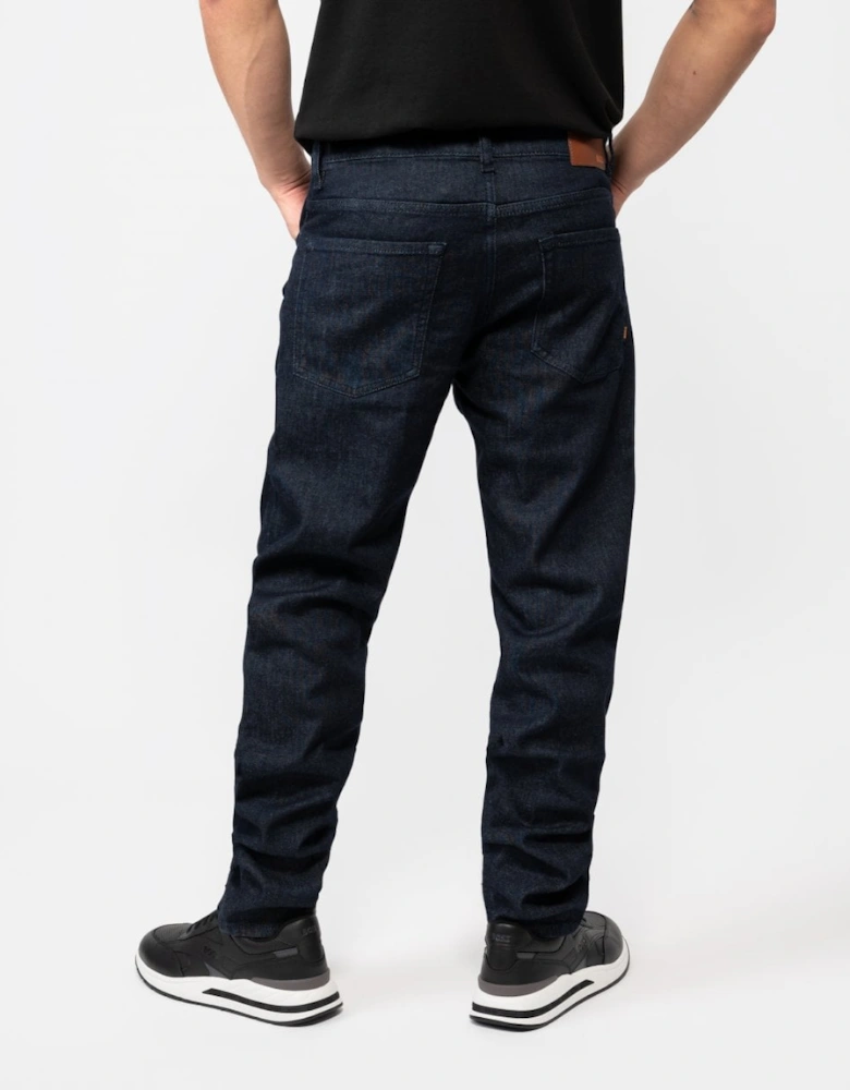 BOSS Orange Re.Maine Mens Regular Fit Dark Blue Comfort-Stretch Denim Jeans NOS