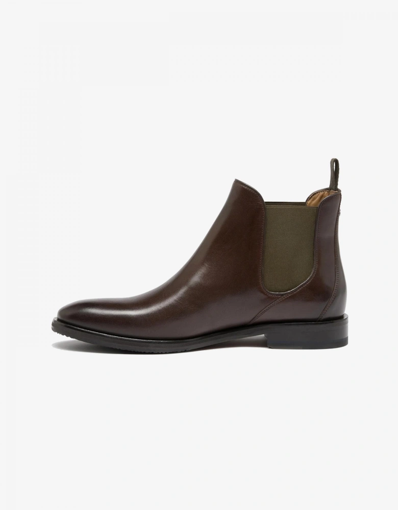 Andante Leather Mens Chelsea Boots - Brown