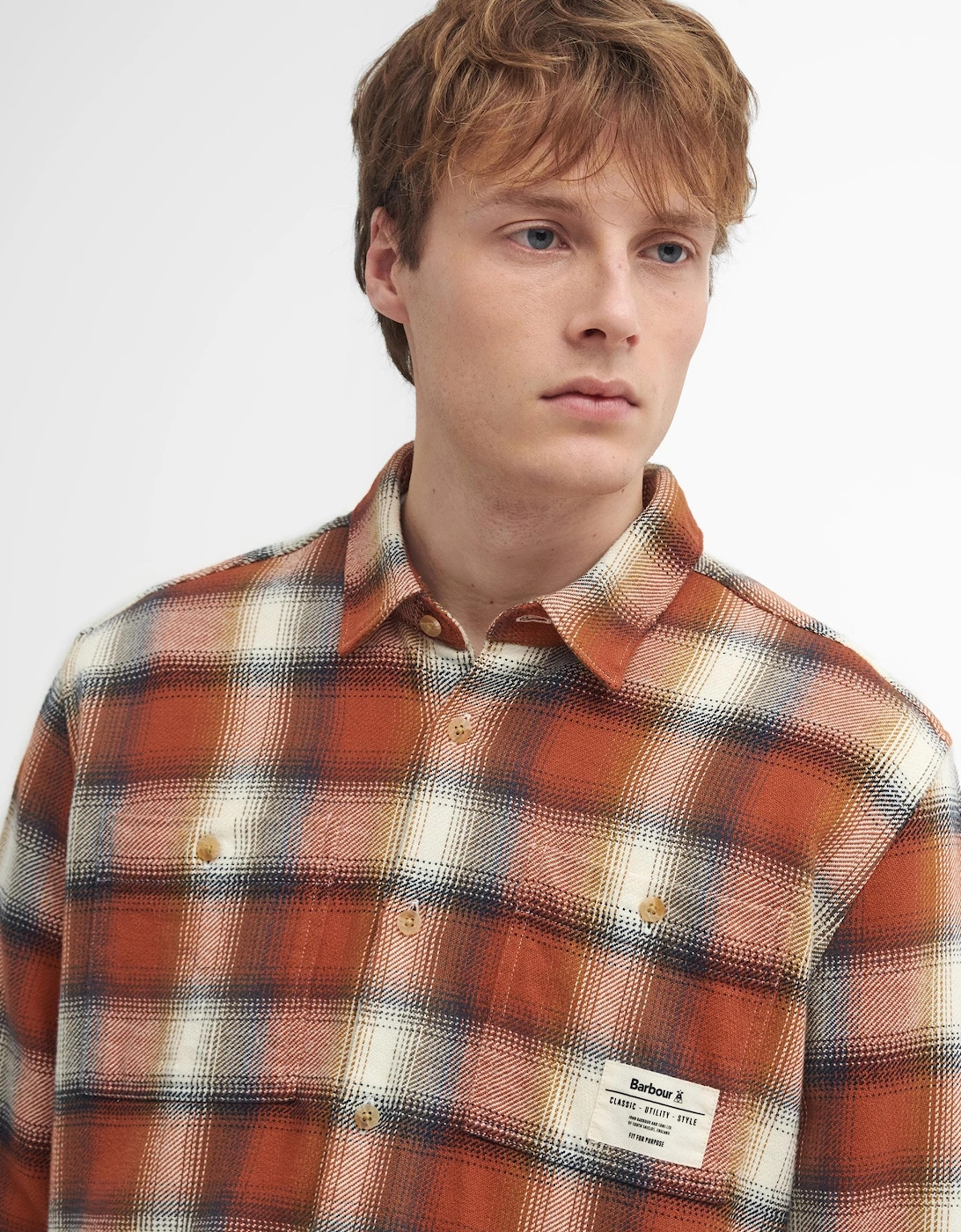 Stonebank Mens Relaxed Long Sleeve Checked Shirt