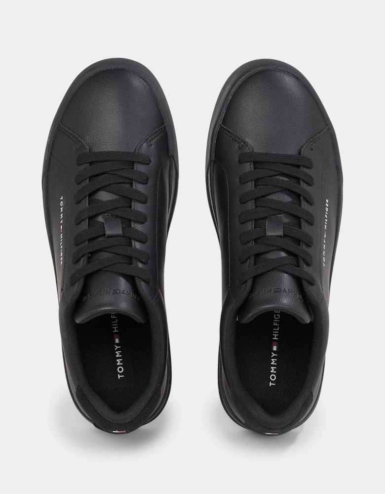 TH Court Essential Mens Leather Grain Trainers