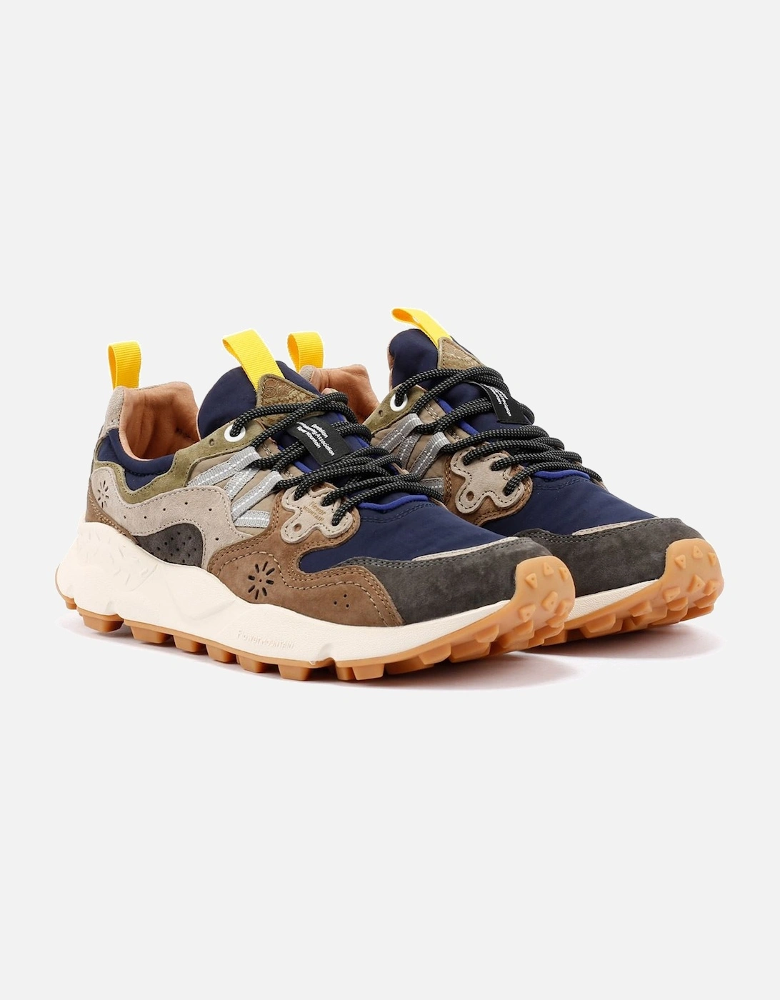Men's Flower Mountain Yamano 3 Men's Navy Trainers - Brown - Size: 5