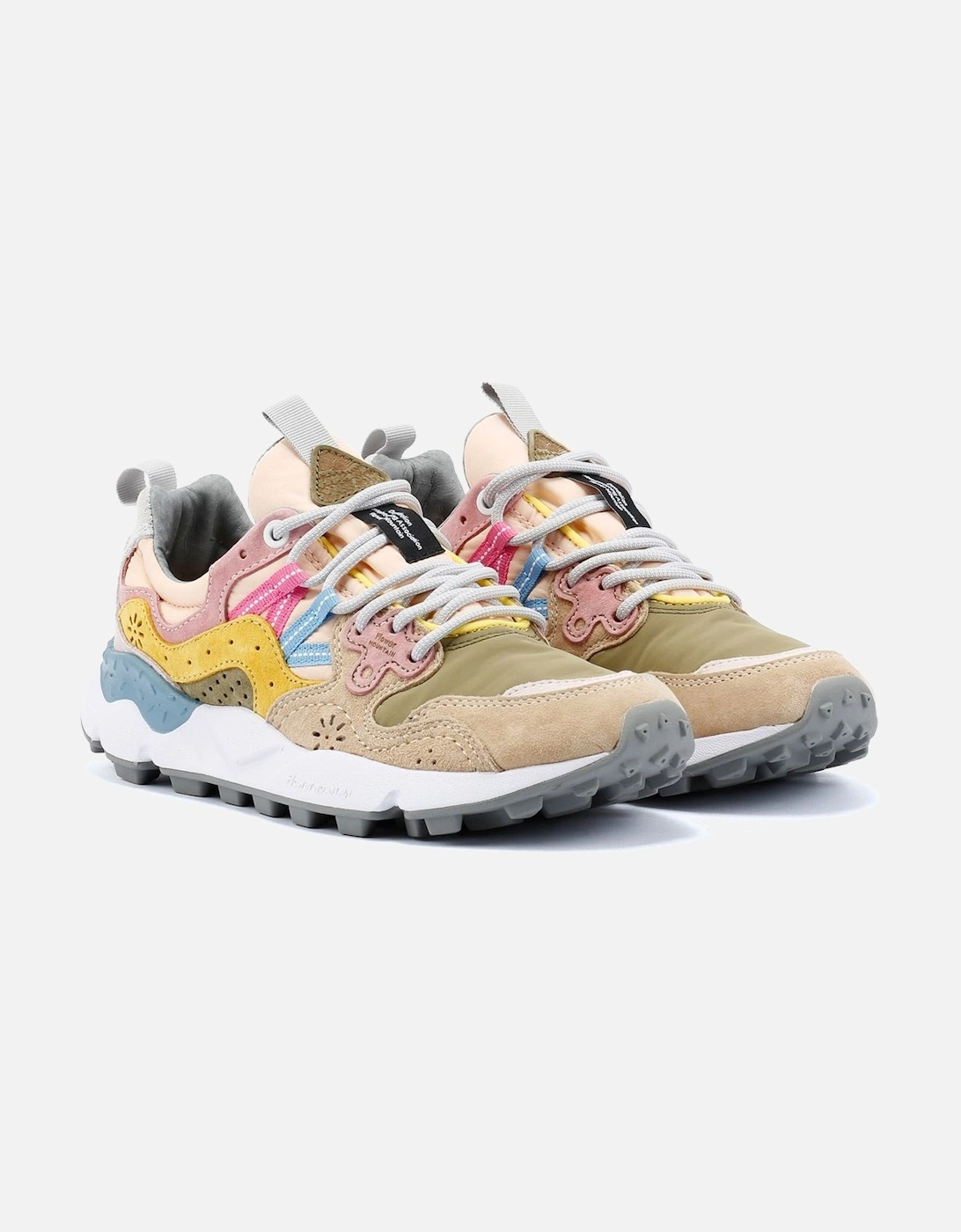 Flower Mountain Women's Pink Yamano 3 Khaki/ Trainers - Size 5