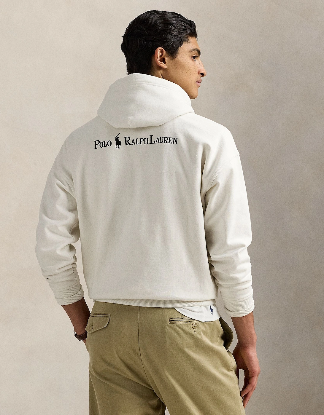 Ralph Lauren Script Icon Back print Sweatshirt - Nevis White