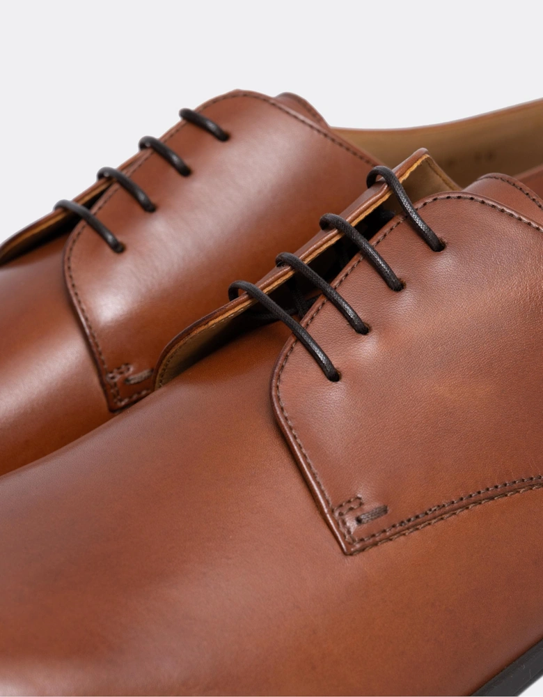 BOSS Orange Kensington Mens Leather Derby Shoes With Rubber Sole