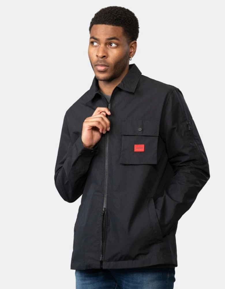 HUGO Emmond Mens Zip Overshirt