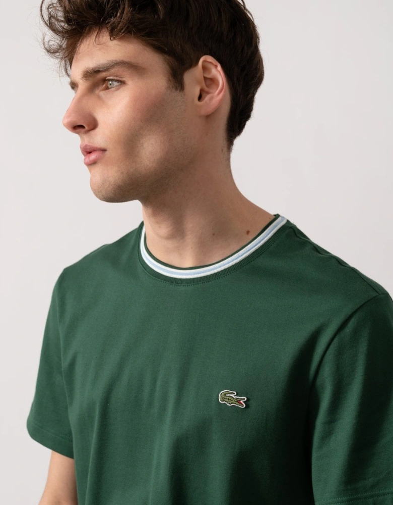 Contrast Collar Mens T - Shirt