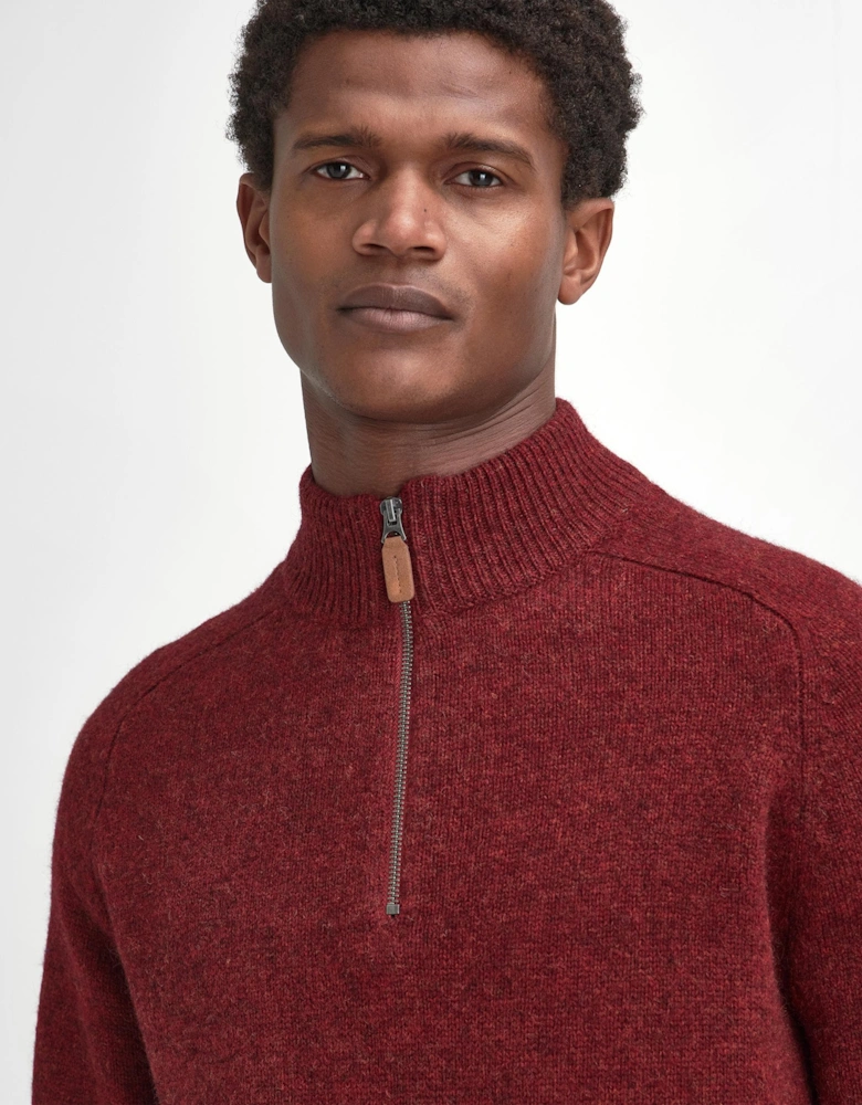 Talder Mens Half Zip Knitted Jumper