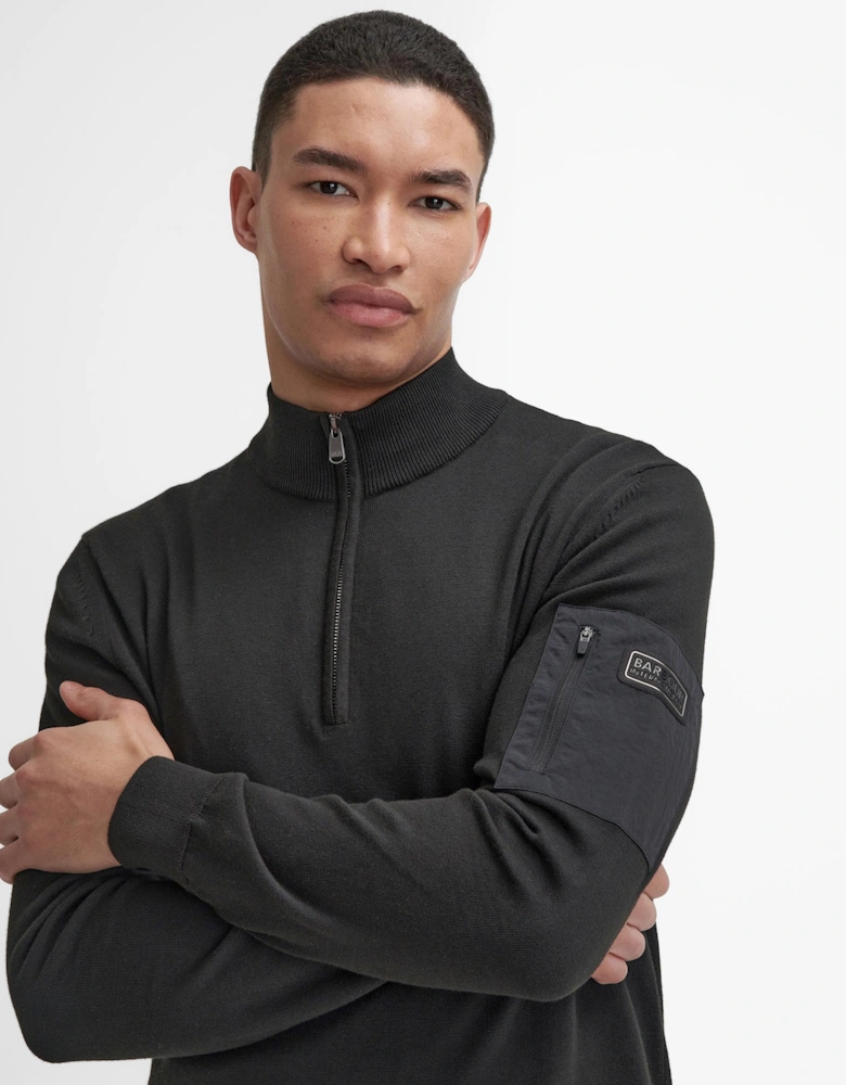 Blades Mens Cotton Half Zip Jumper