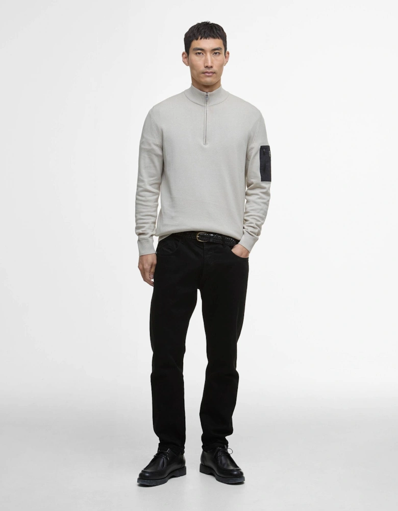 Blades Mens Cotton Half Zip Jumper