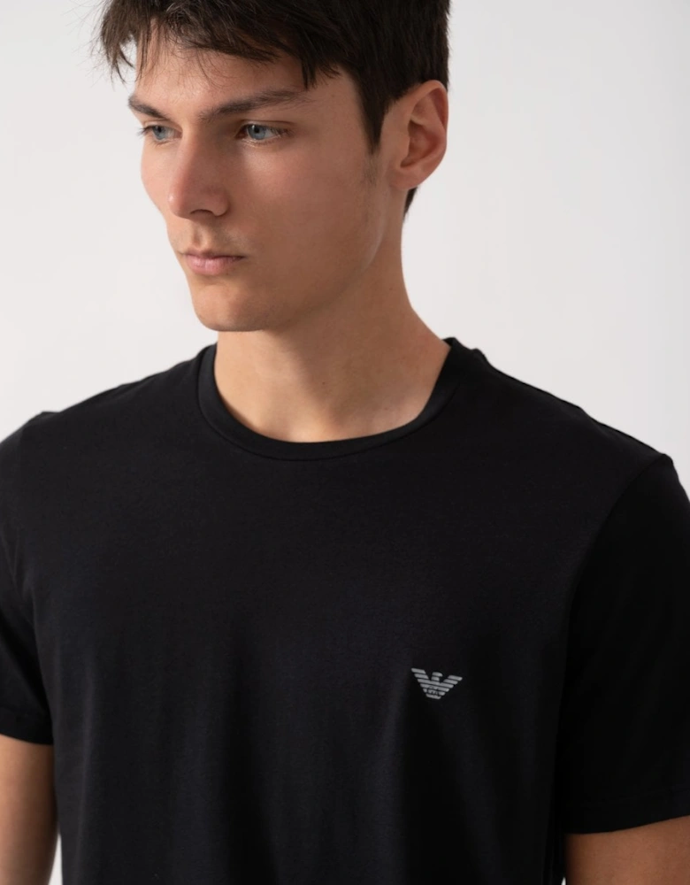 2 Pack Mens Eagle Logo Loungewear T-Shirt