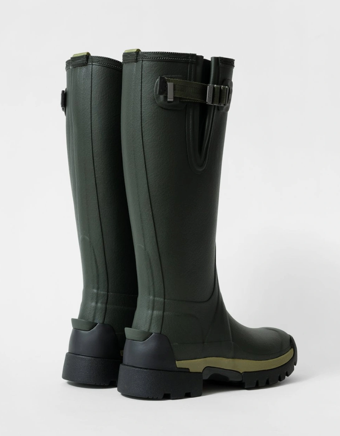 Balmoral Side Adjustable 3mm Neo Lined Tech Sole Womens Tall Boot - Dark Olive