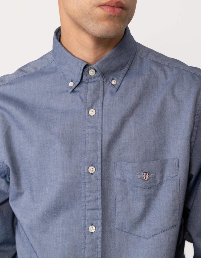 Mens Regular Fit Long Sleeve Oxford Shirt