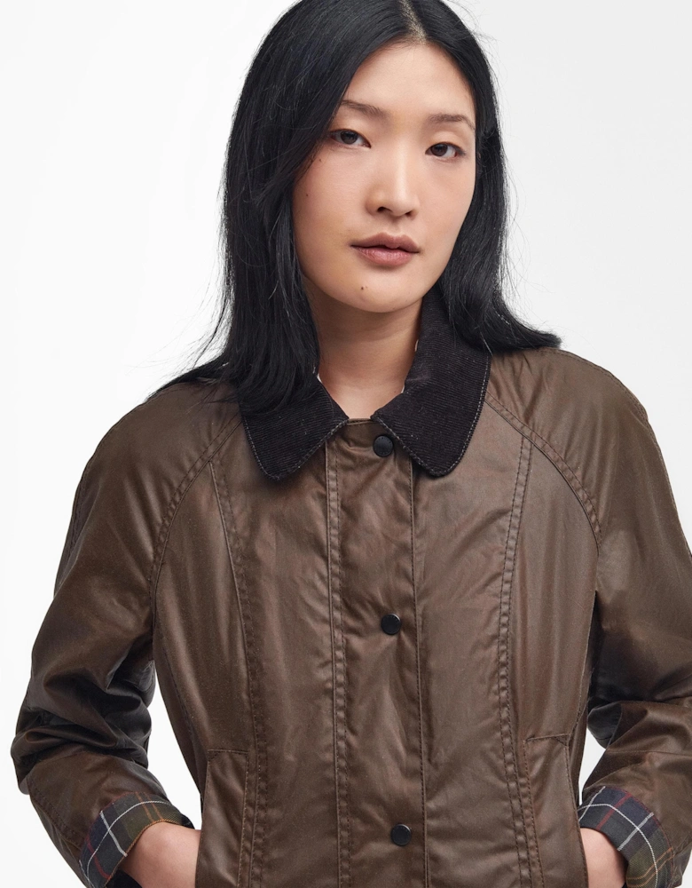 Beadnell Womens Wax Jacket - Bark