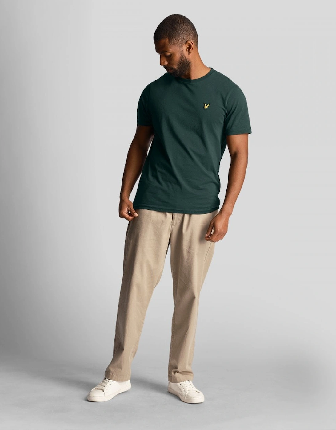 Lyle & Scott Plain Mens T-Shirt TS400VOG - W486 Dark Green