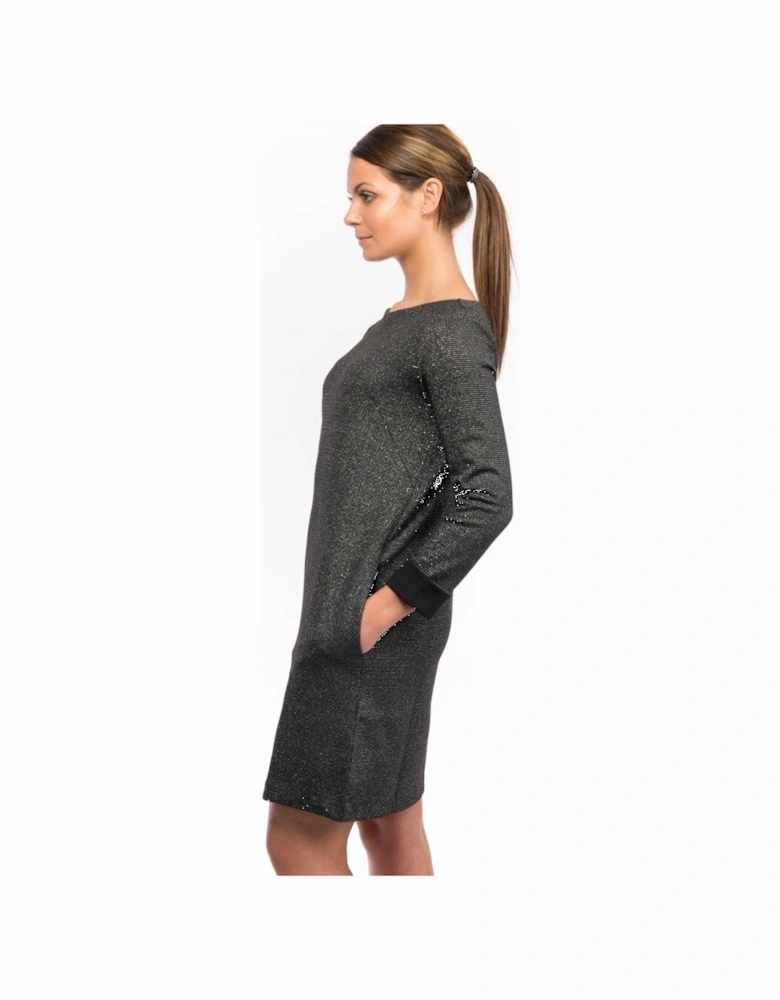 Louna Jersey LS Full Emb Womens Dress