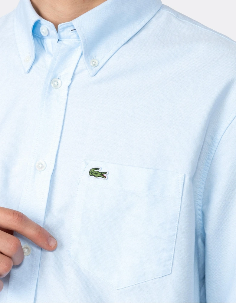 Mens Casual Long Sleeve Woven Shirt