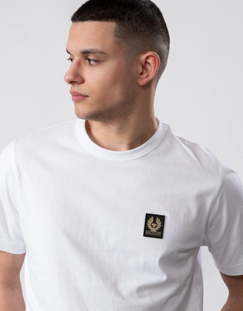 Short Sleeved Mens Logo Patch T-Shirt