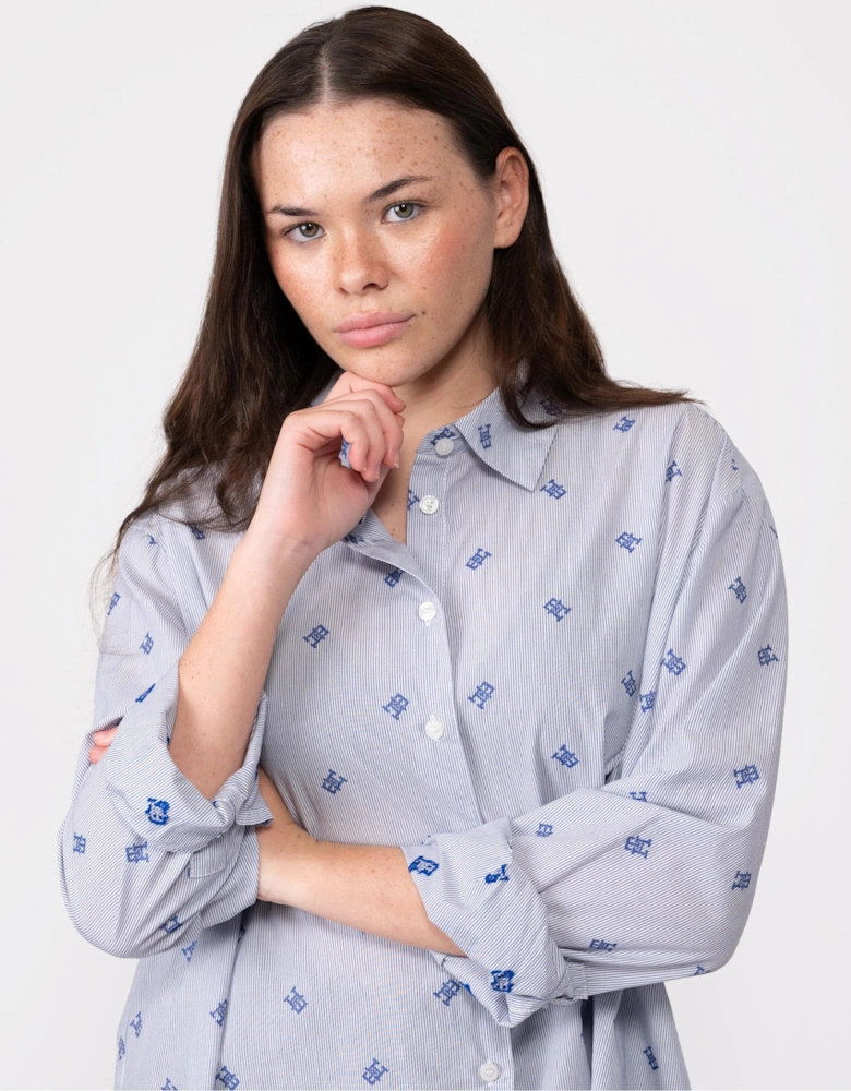 Ithaka Stripe Womens Easy Fit Shirt