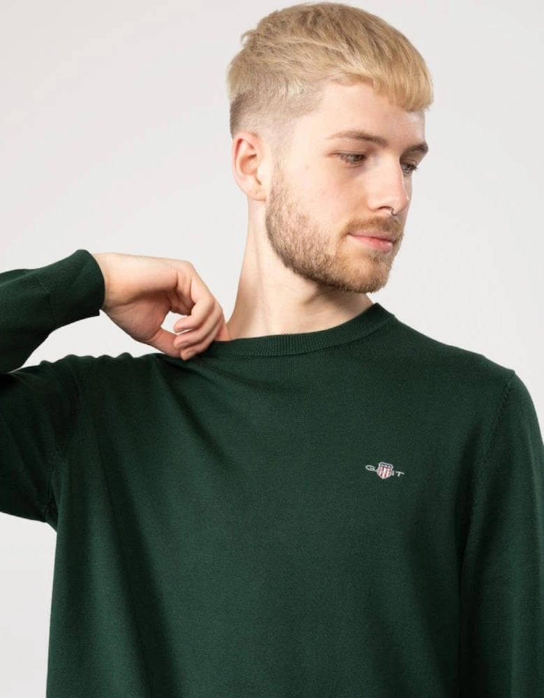 Mens Classic Cotton Crew Neck Jumper