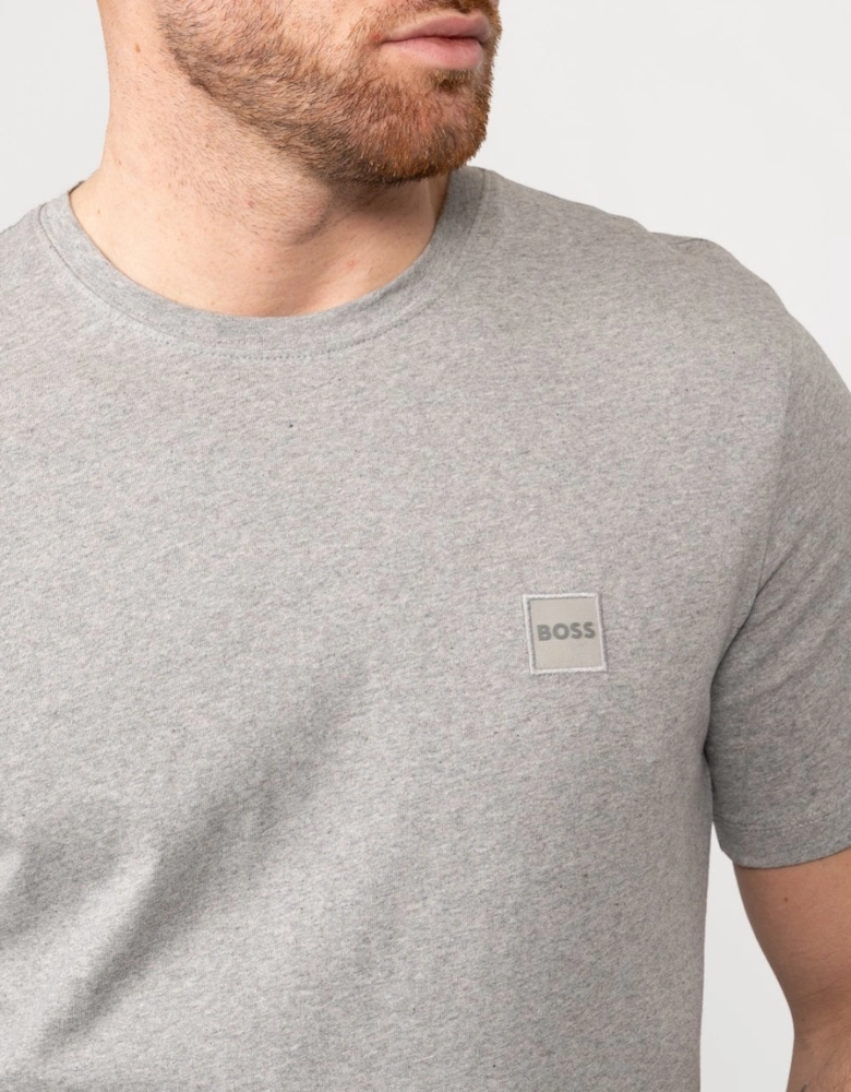 BOSS Orange Tales Mens Cotton-Jersey T-shirt With Logo Patch