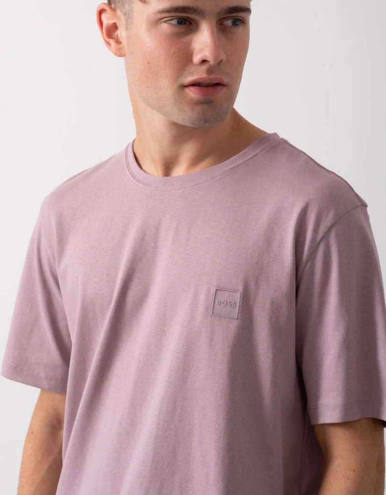 BOSS Orange Tales Mens Cotton-Jersey T-shirt With Logo Patch