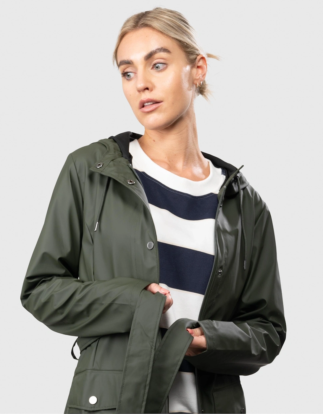 Rains , Rain Jackets, Female, Green, L, Green Jackets - Image 2
