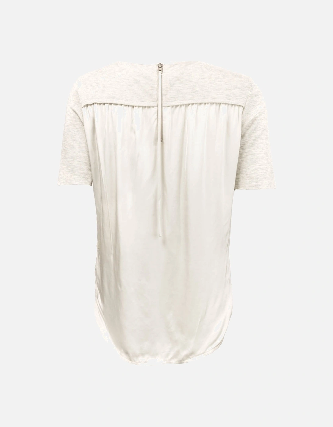 S/S Zip Closure Womens Top