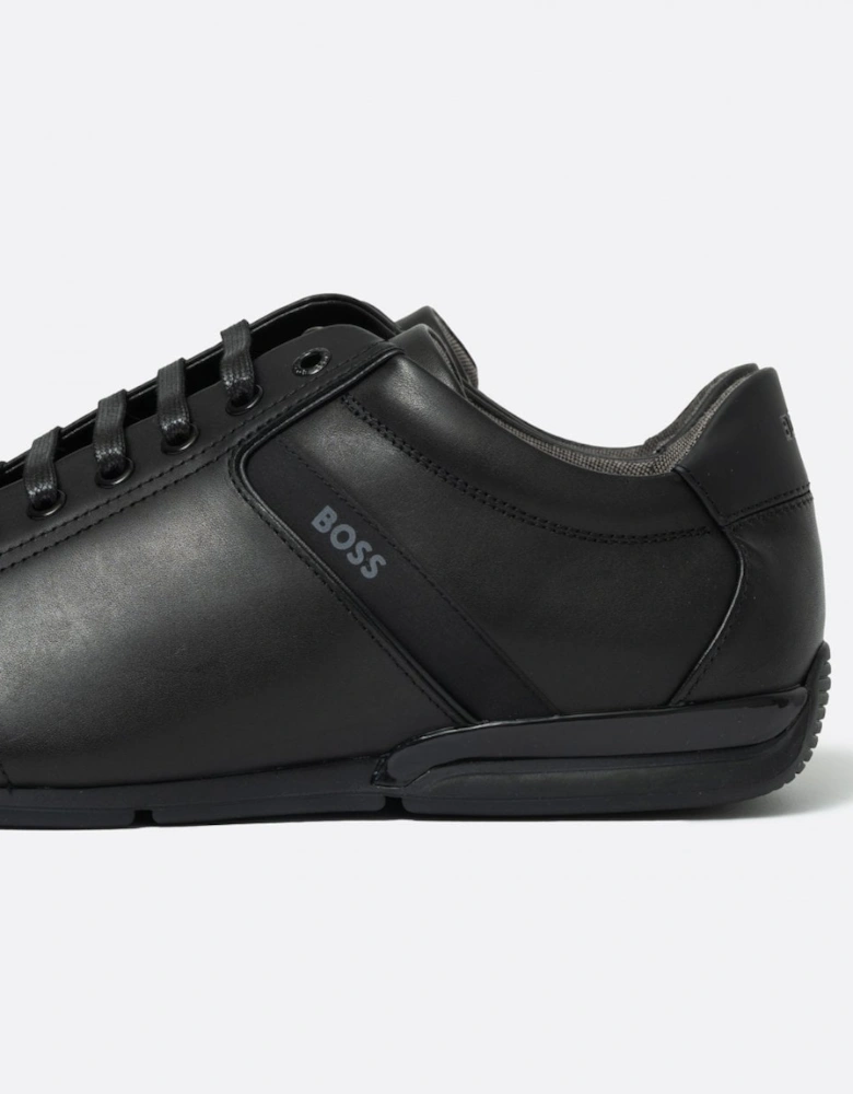 BOSS Orange Saturn Mens Low Profile Leather Trainers With Odour-Control Lining NOS