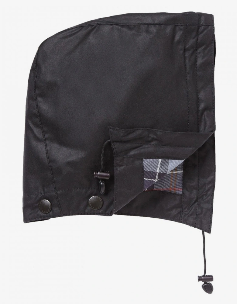 Wax Cotton Hood - Black