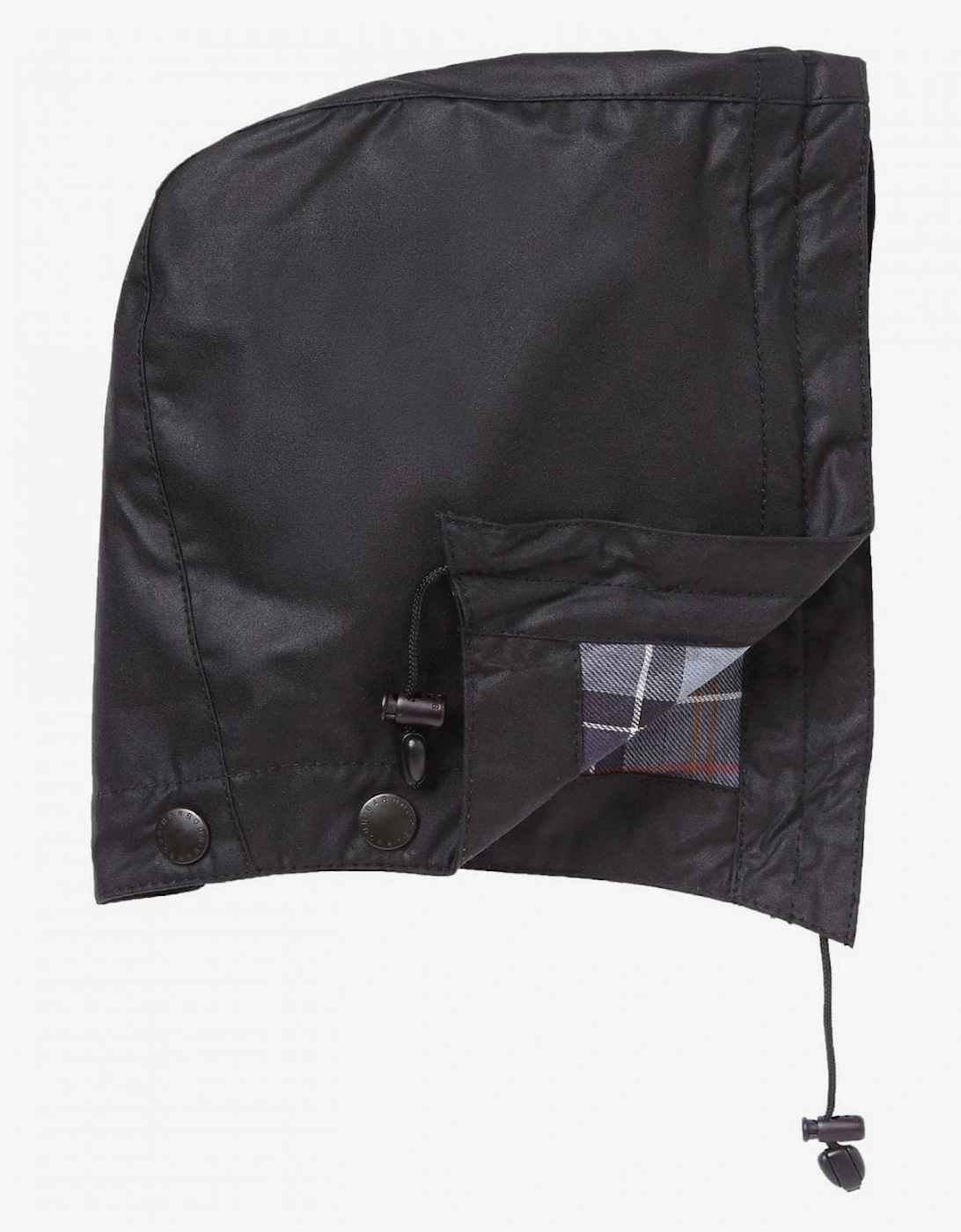Wax Cotton Hood - Black