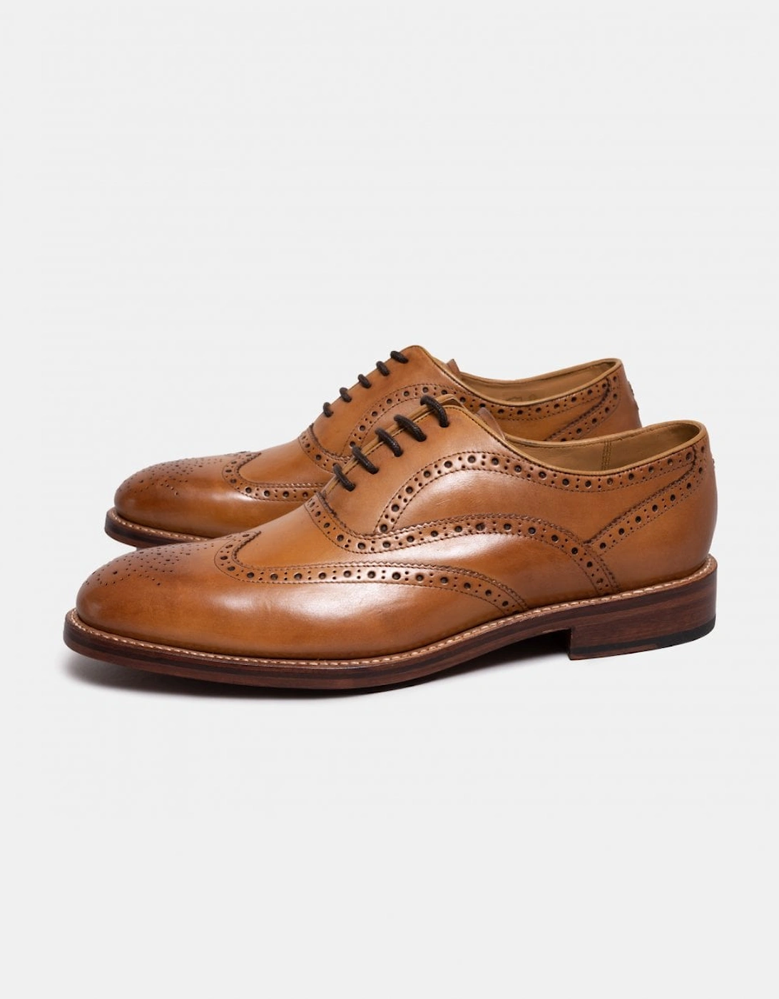 Oliver Sweeney Mens Aldeburgh Shoes - Tan Leather - Size UK 8 - Image 4