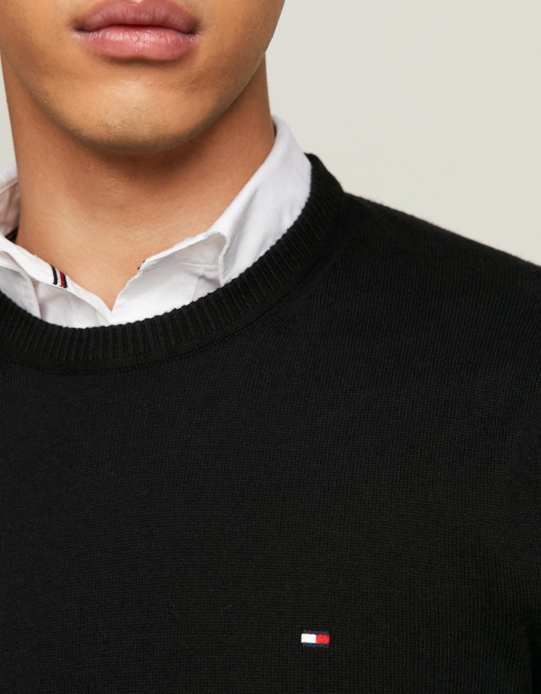 Organic Cotton Cashmere Mens Crew Sweater