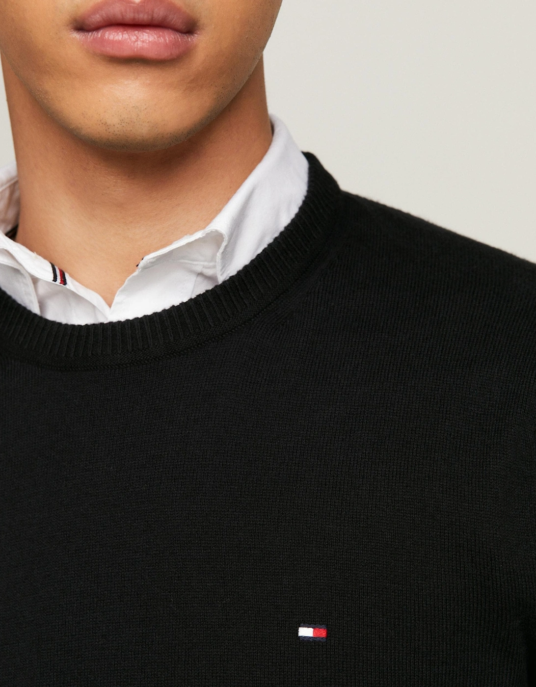 Organic Cotton Cashmere Mens Crew Sweater