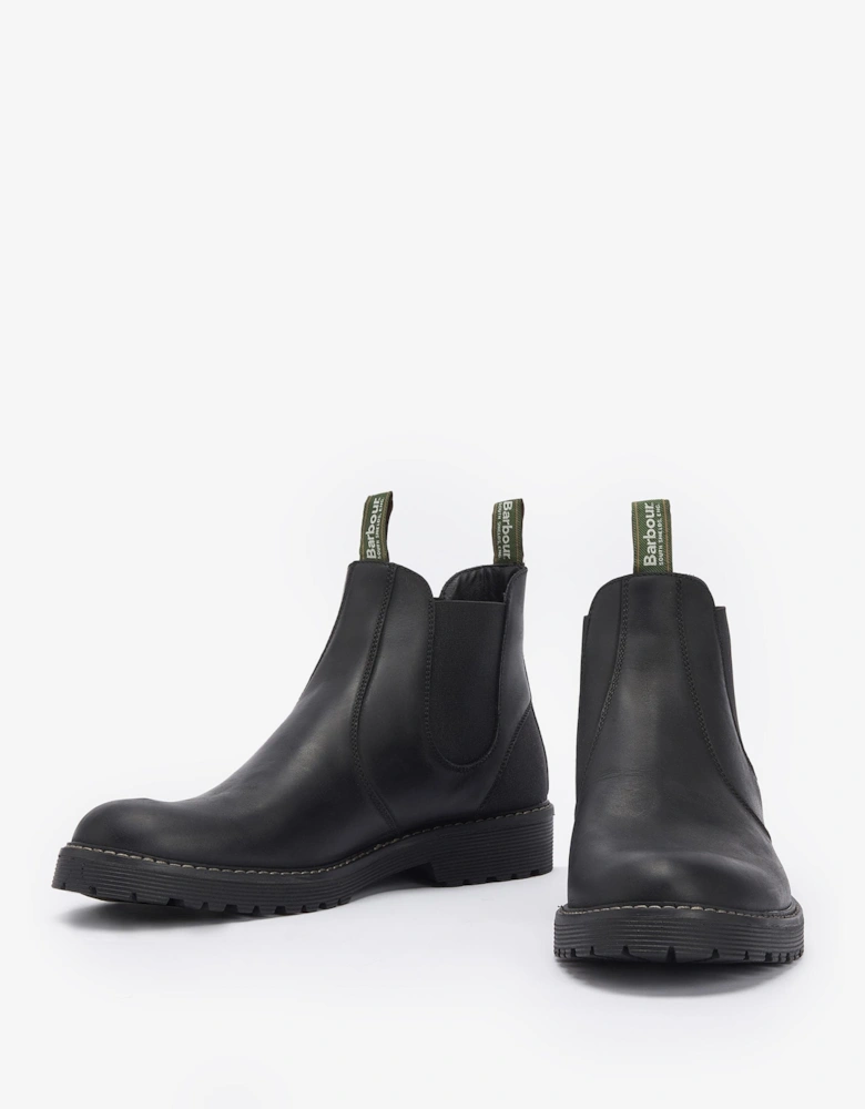 Patton Mens Chelsea Boots - Black