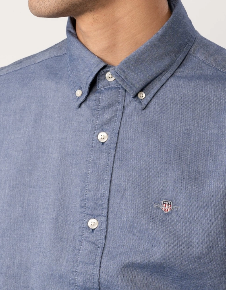 Mens Slim Fit Long Sleeve Oxford Shirt