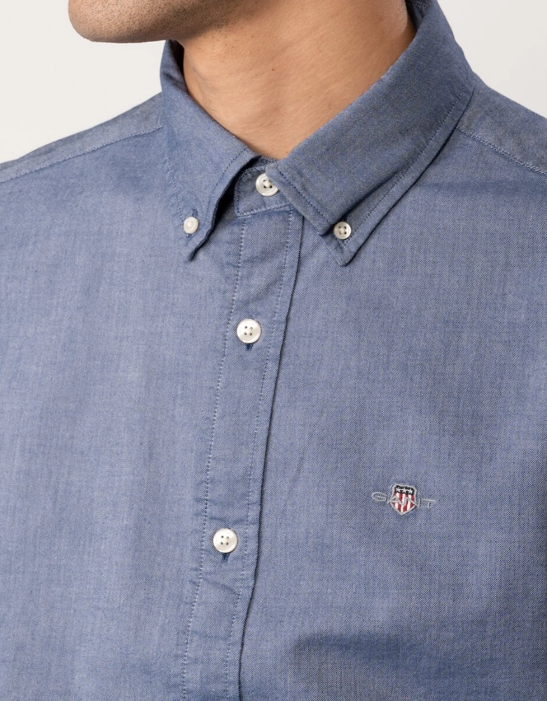 Mens Slim Fit Long Sleeve Oxford Shirt