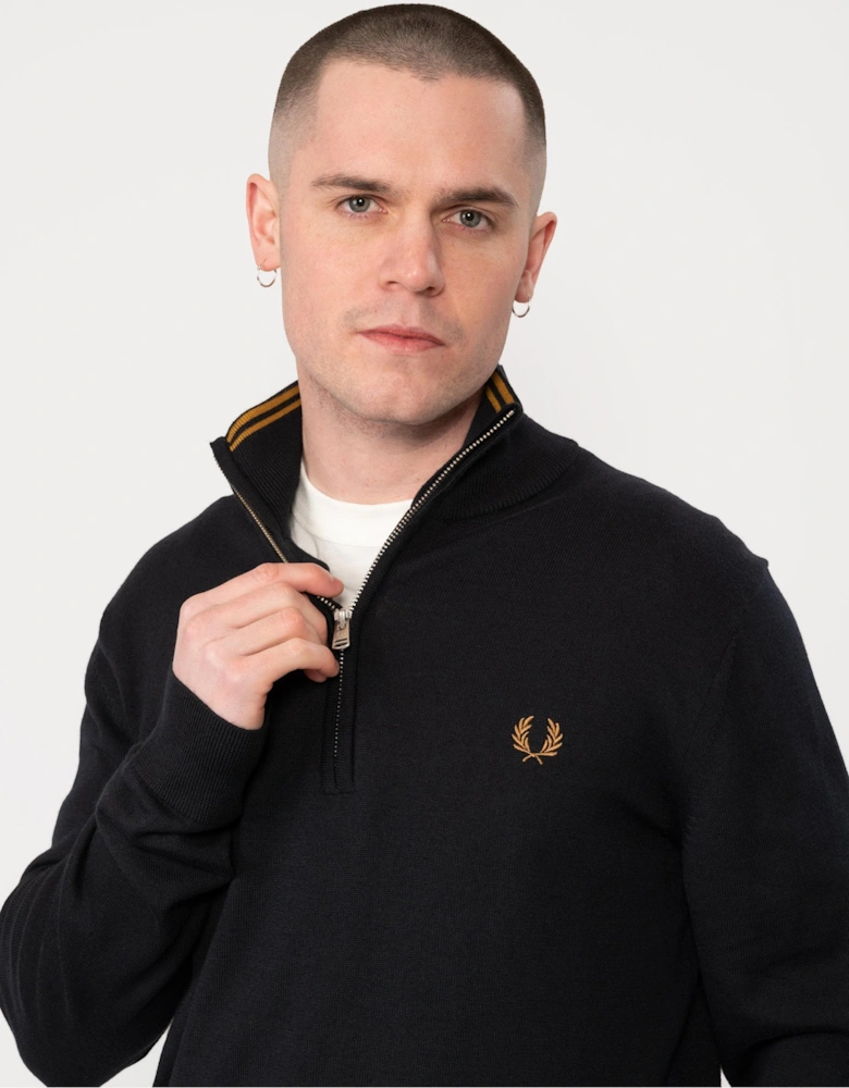 Mens Classic Half Zip Jumper
