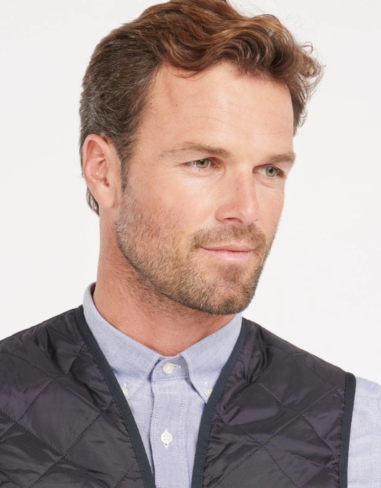 Quilted Mens Waistcoat/Zip-In Liner