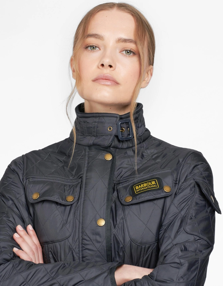 Womens Polarquilt Jacket - Navy